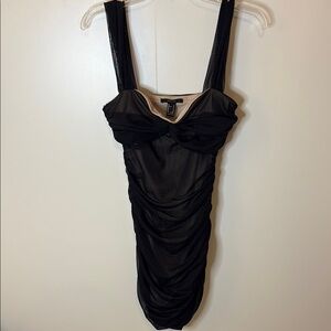 NWT Forever 21 Black Mesh Dress